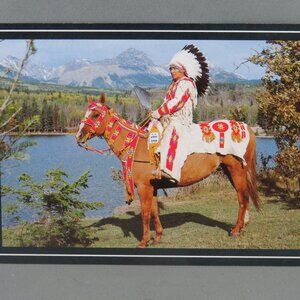 Vintage Postcard - Plains First Nations Ceremonial Costume - Dexter Press